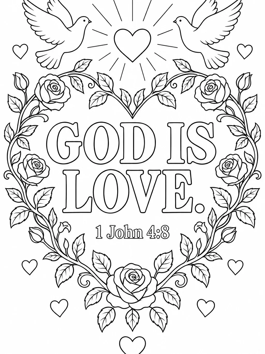 Bible Verses Coloring Book product image (4)