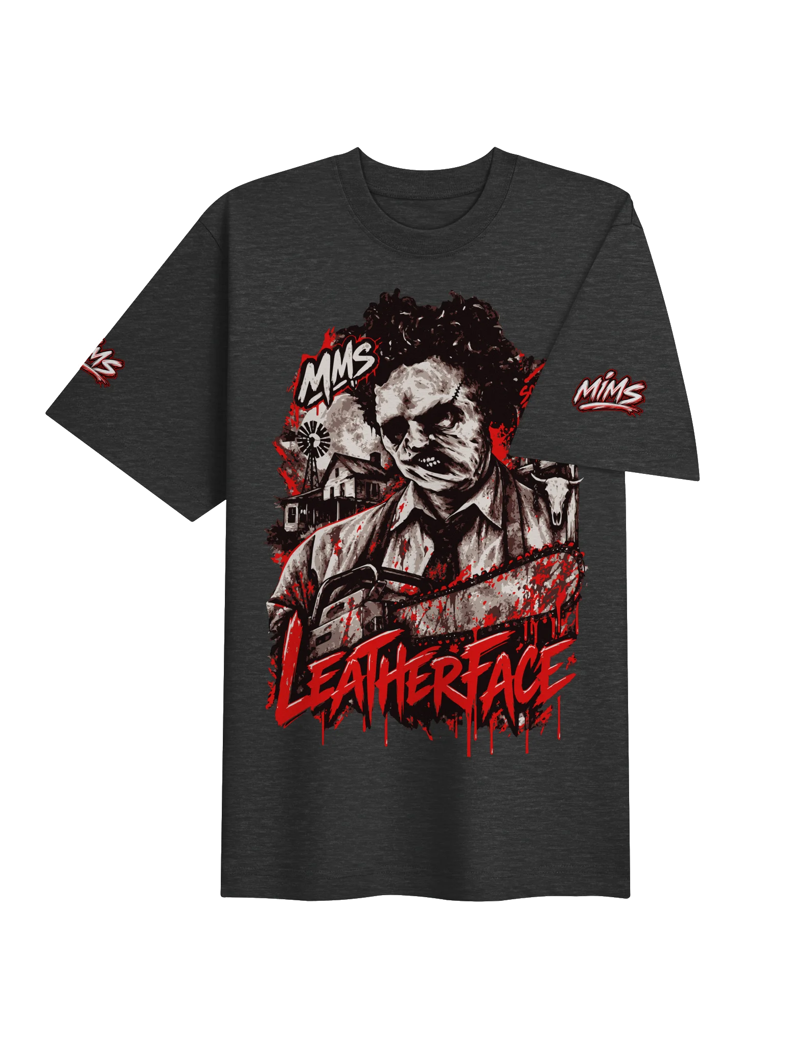 Leatherface Horror Graphic Tee product image (11)