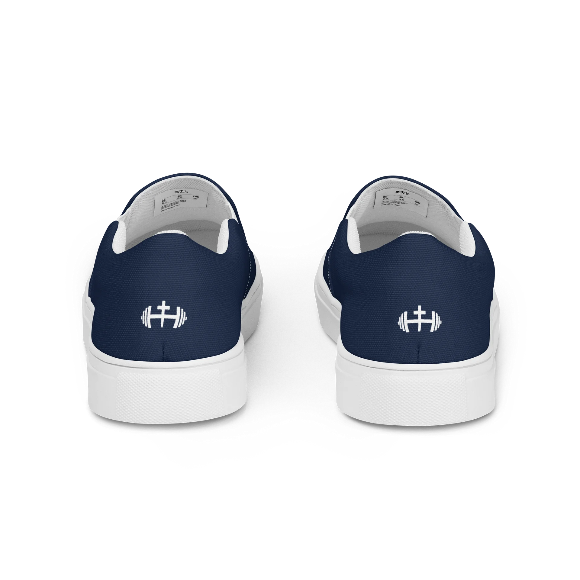 Mens His House Canvas Slip Ons - Navy product image (2)