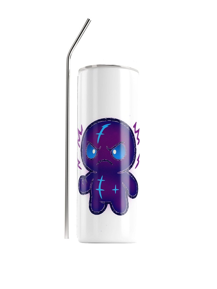 Void Shock Mascot — White Stainless Steel Tumbler product image (1)
