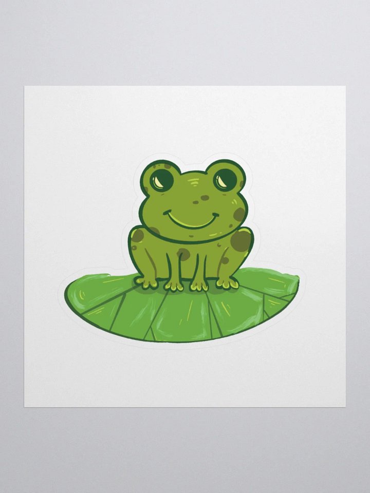 Green creature sticker (Kiss Cut Sticker) product image (1)