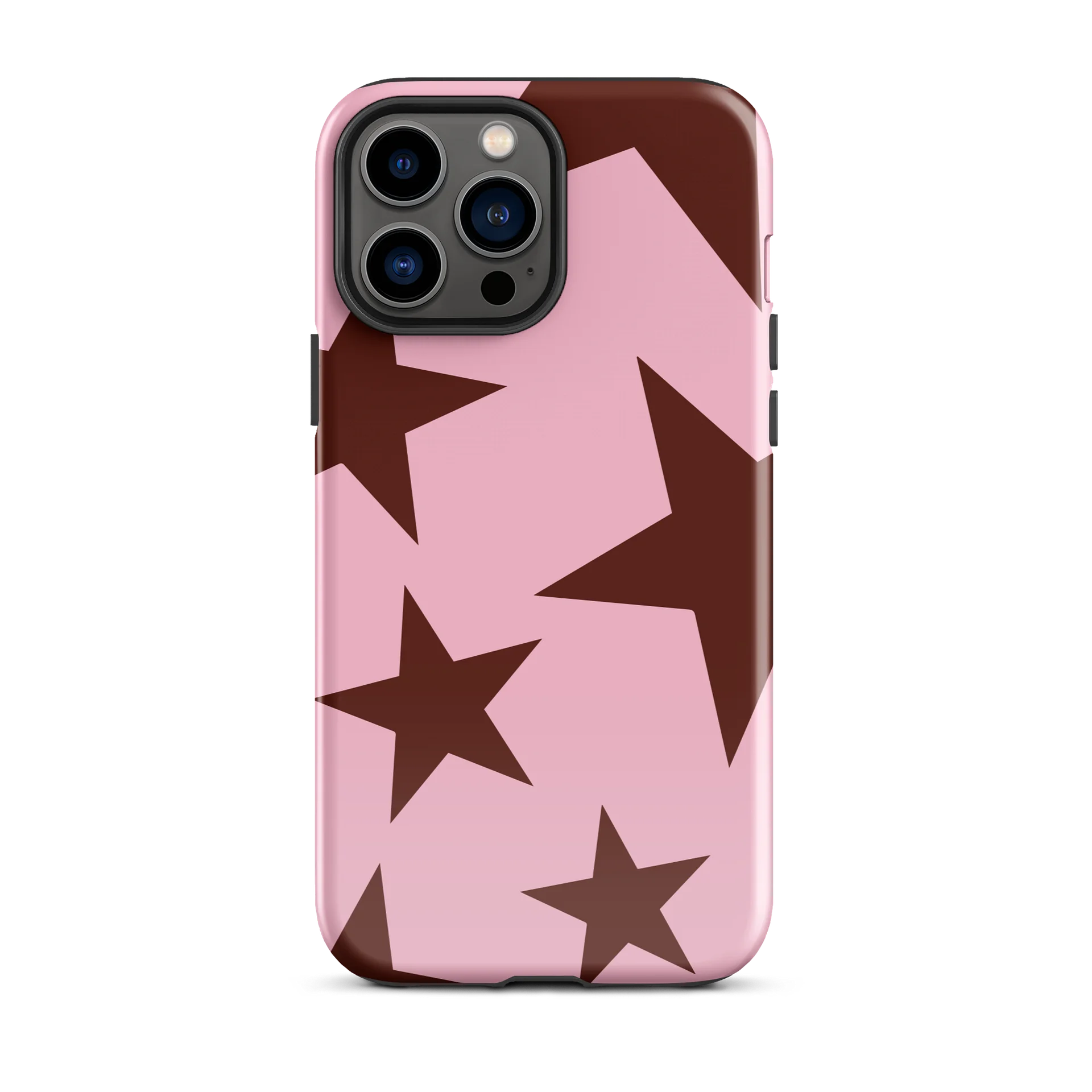 Burgundy Big Ol’ Stars iPhone Case product image (1)