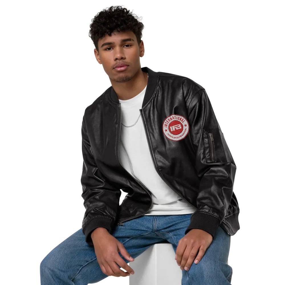IFBNewsfeed.Org's Threadfast Apparel Faux Leather Bomber Jacket product image (5)