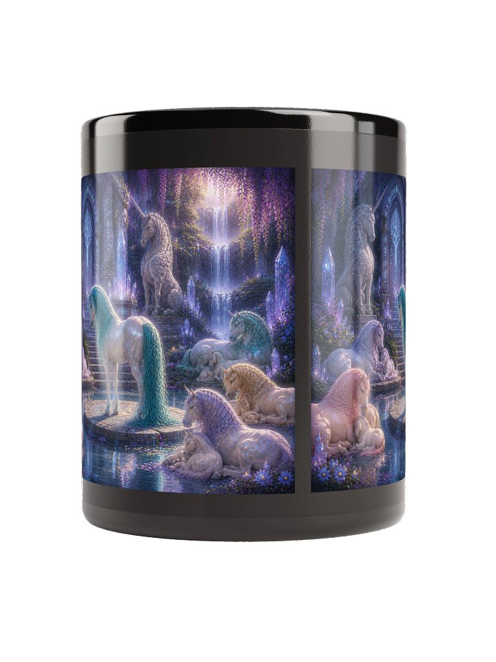 Crystal Palace Unicorns Black Glossy Mug product image (8)
