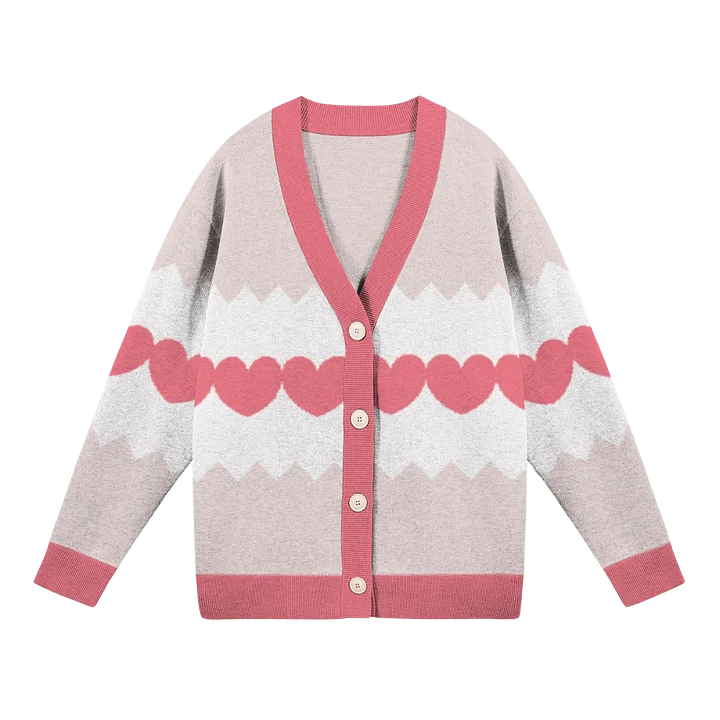Line of Hearts Knitted Cardigan product image (1)