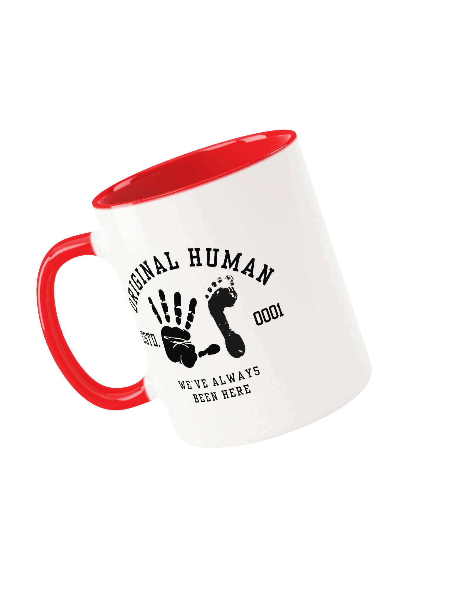 Original Human Two-Tone Coffee Mug | Hand & Footprint | Originology | Black History X product image (4)