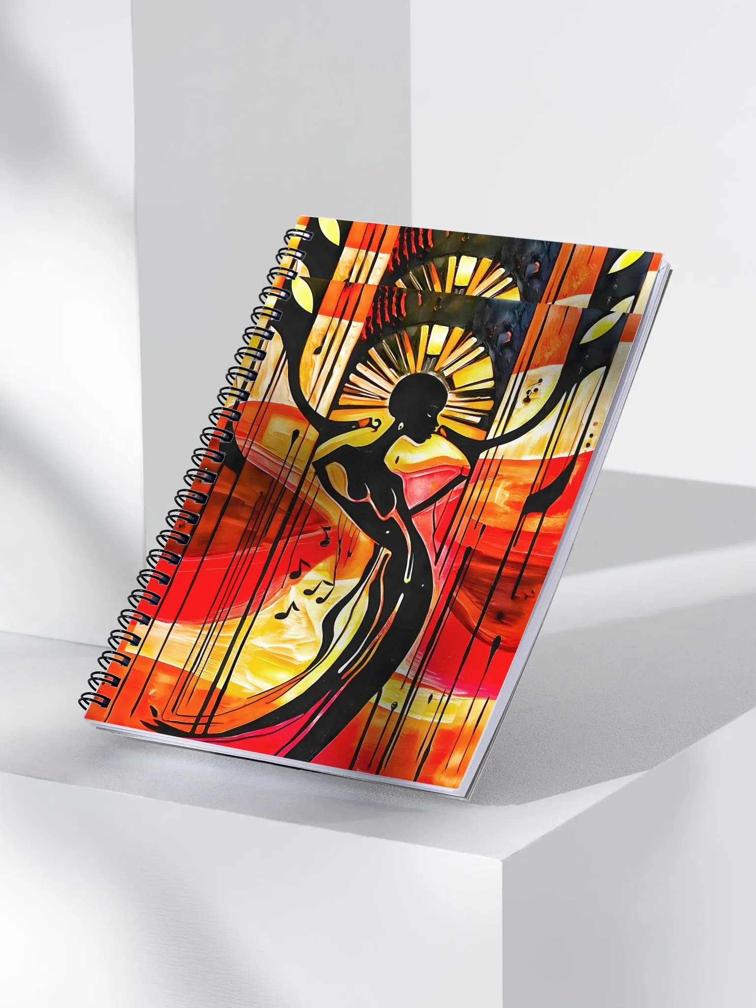 "Killing Me Softly" Painted Art Spiral Notebook product image (3)
