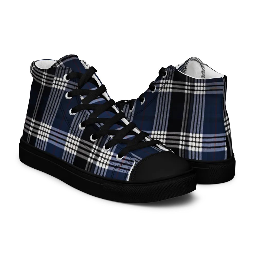 Blue Tartan Shoes - Men's High Tops product image (7)