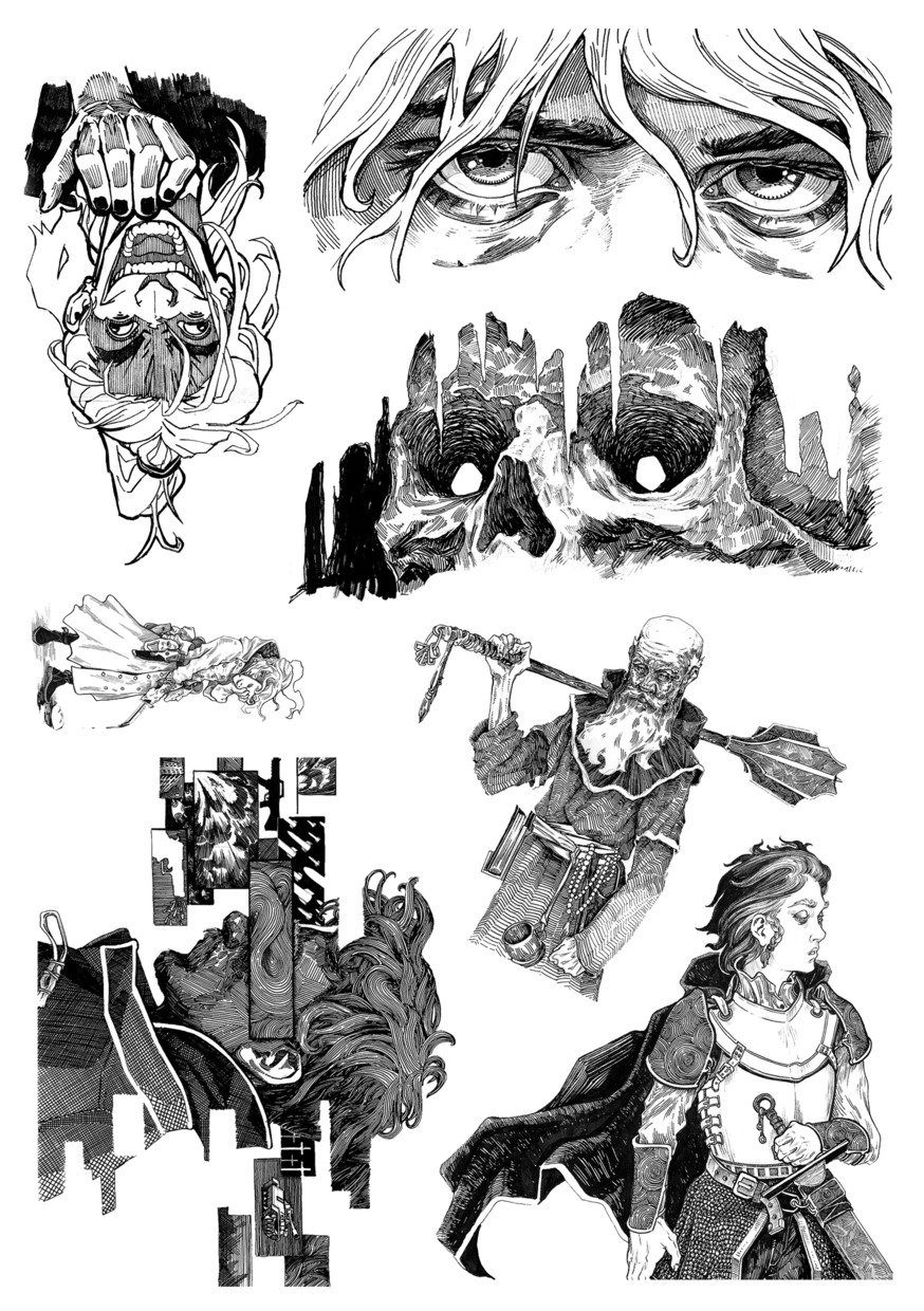 "Black" 4 stickerset A5 product image (3)