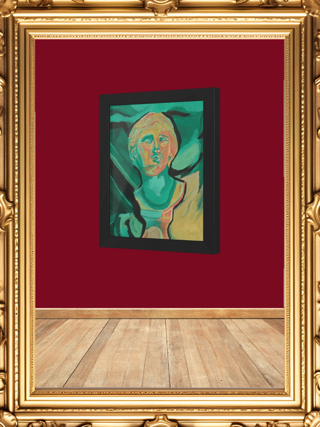 Neoclassical Turquoise Framed Print product image (7)