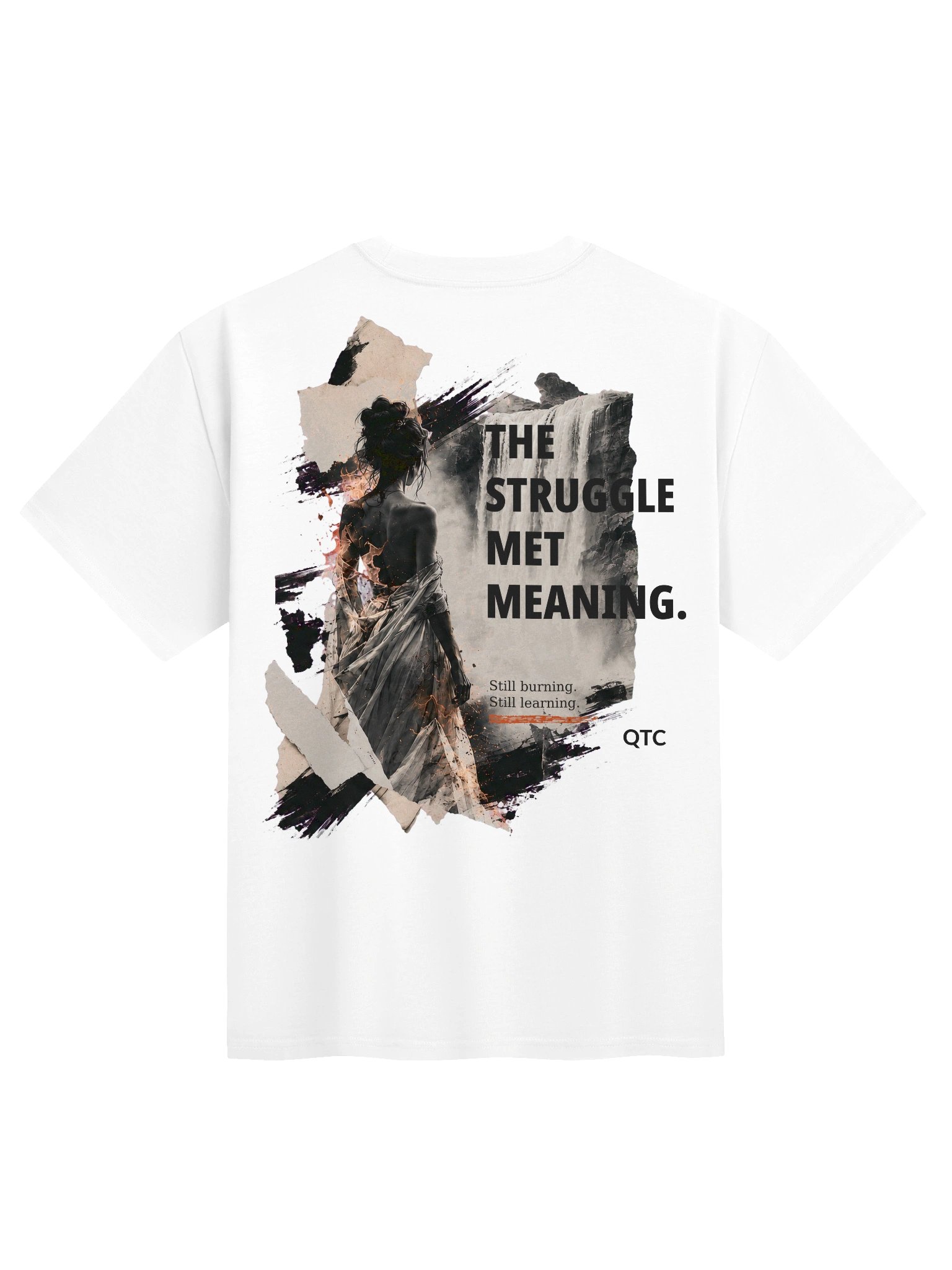 QTC — The Struggle Met Meaning Premium Tee | White Line product image (1)