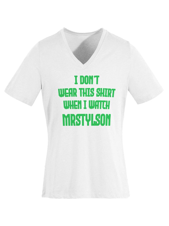 I Don't Wear This Women's V-Neck (Green Text) product image (51)