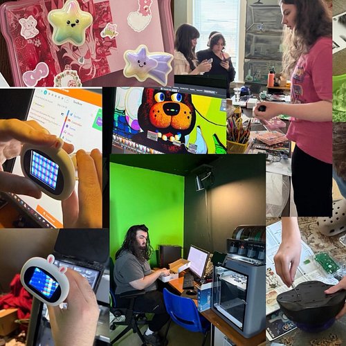 This year @etherwebs, a @micacuratorial student, came and worked with our students for their project “Intuition Interface.” T...