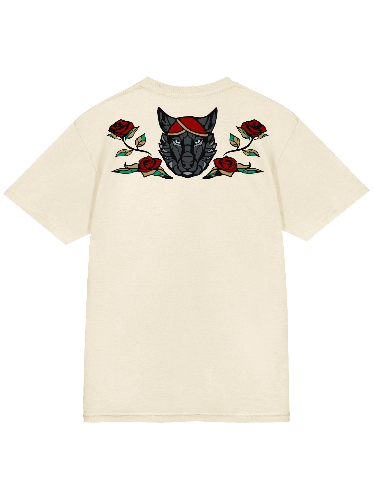 T-Shirt with back print - Wolf & Roses product image (46)