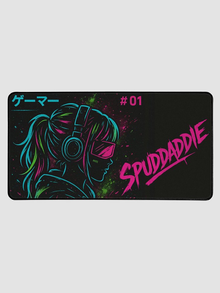 SPUDDADDIE // Neon Override #1 - Desk mat product image (1)