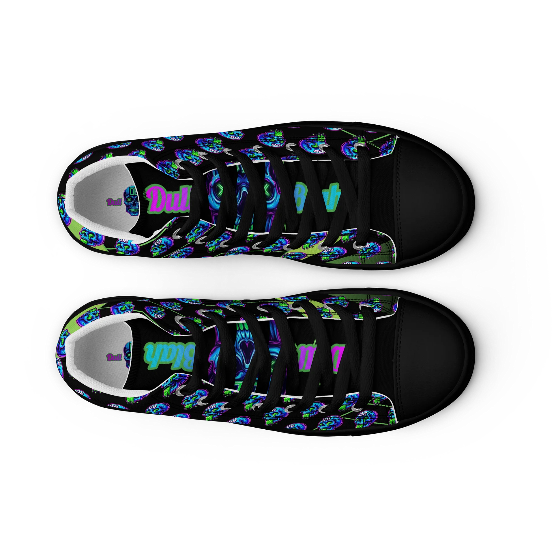 Men's "Sick Skull Grid" Premium High-Top Sneakers product image (9)