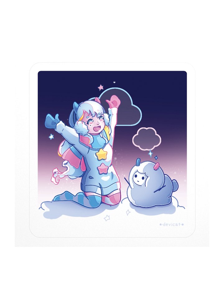 Hanabi SnowGirl & SnowSheep 2026 Sticker product image (1)