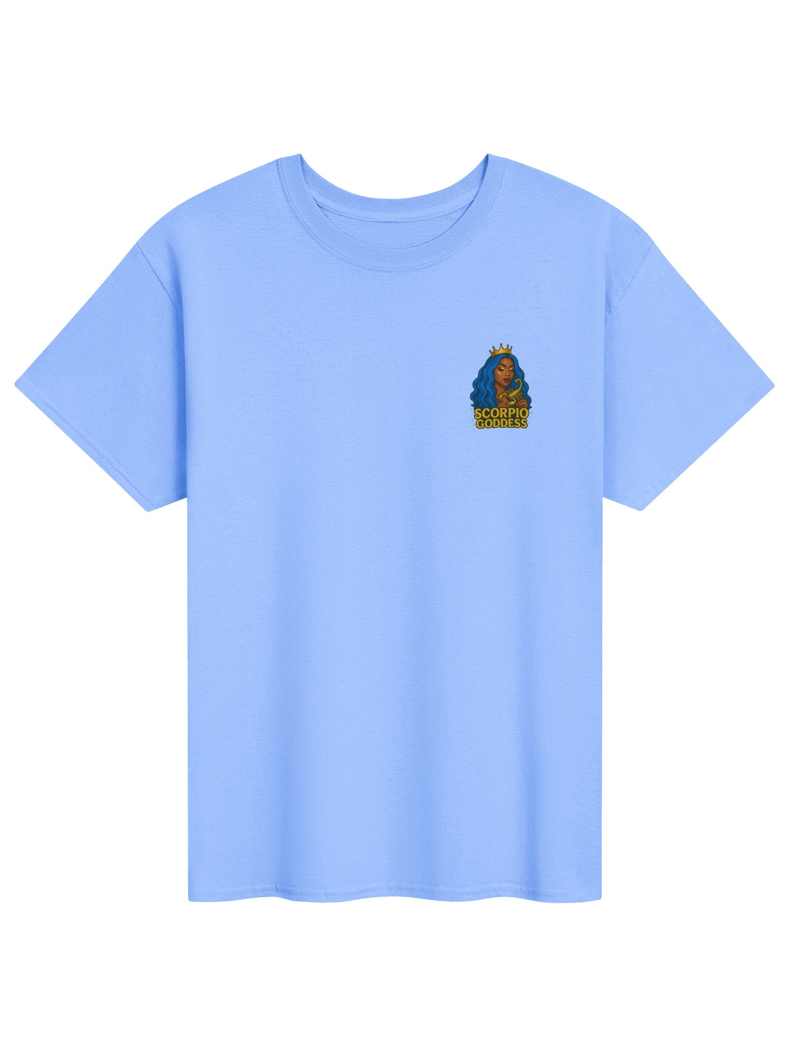 Royal Blue Scorpio Goddess Gold Tee product image (41)