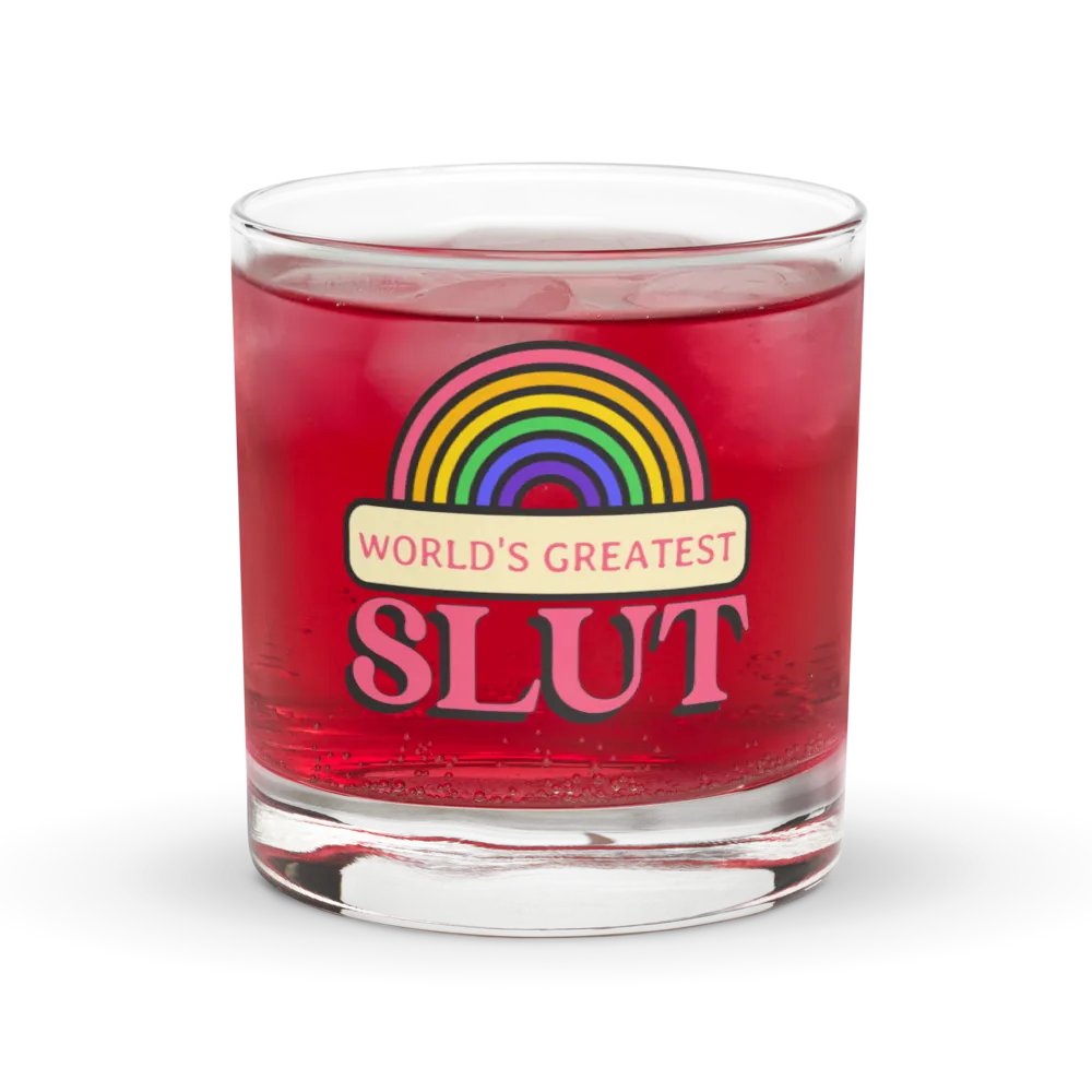 World's Greatest Slut rocks glass product image (1)