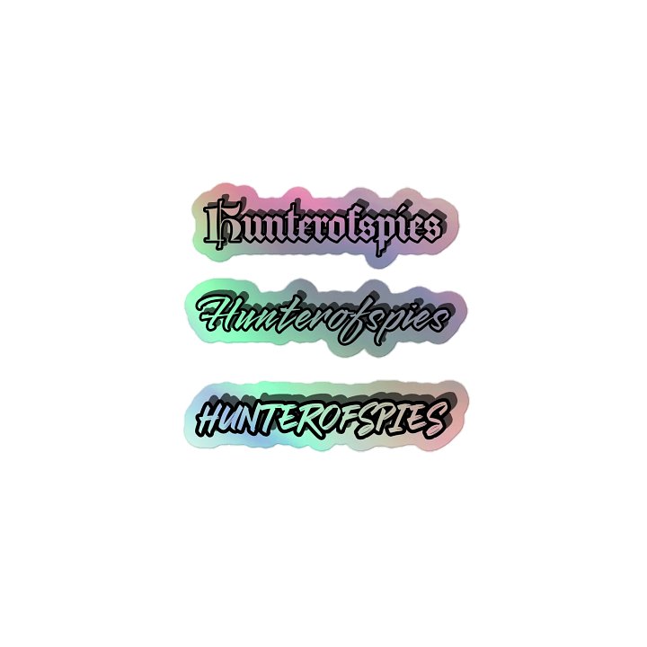 Hunterofspies Sticker Sheet (holographic) product image (1)