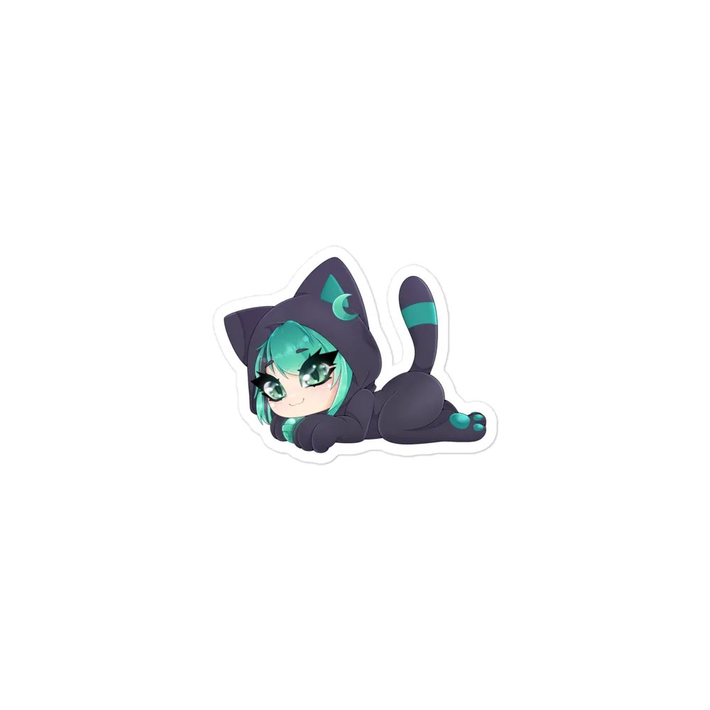 Sleepy Eepy Kitty Mintzey Vinyl Magnet product image (1)