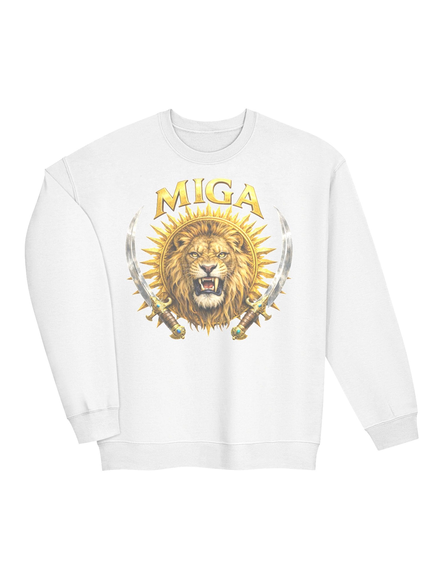 MIGA Lion Head Gold Unisex Sweater product image (3)