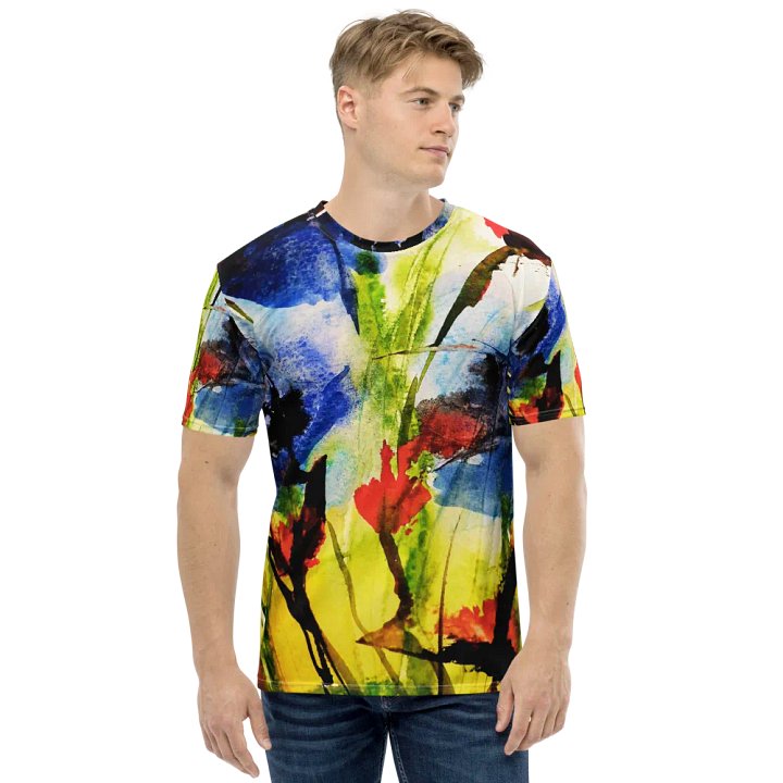 original watercolour painting on tshirt product image (2)