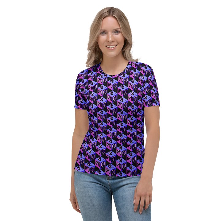 Next Generation Records All Over Print Ladies Tee NGR Cube Logo product image (1)