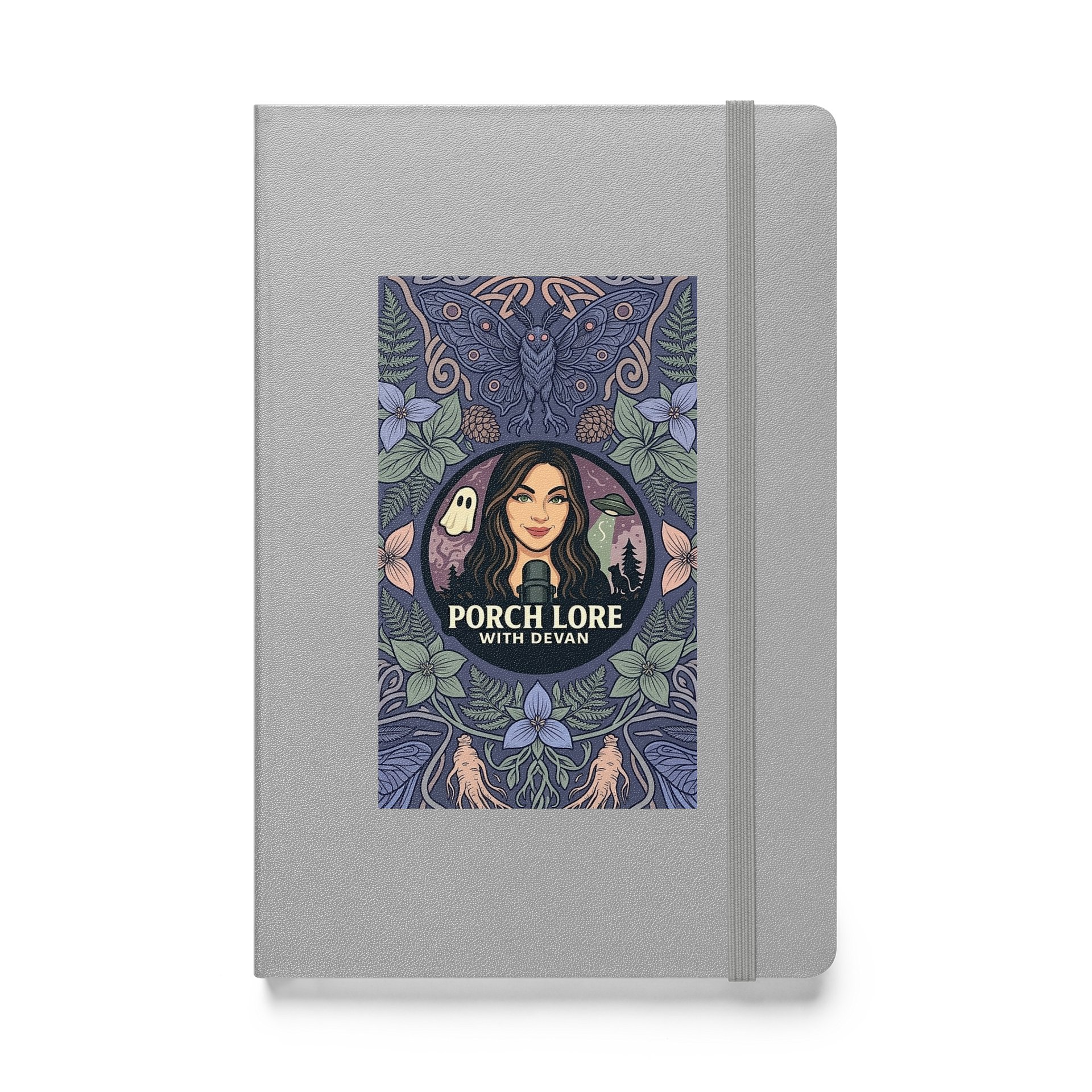 PORCH LORE DEVAN PERIWINKLE MOTH HARDCOVER NOTEBOOK product image (2)