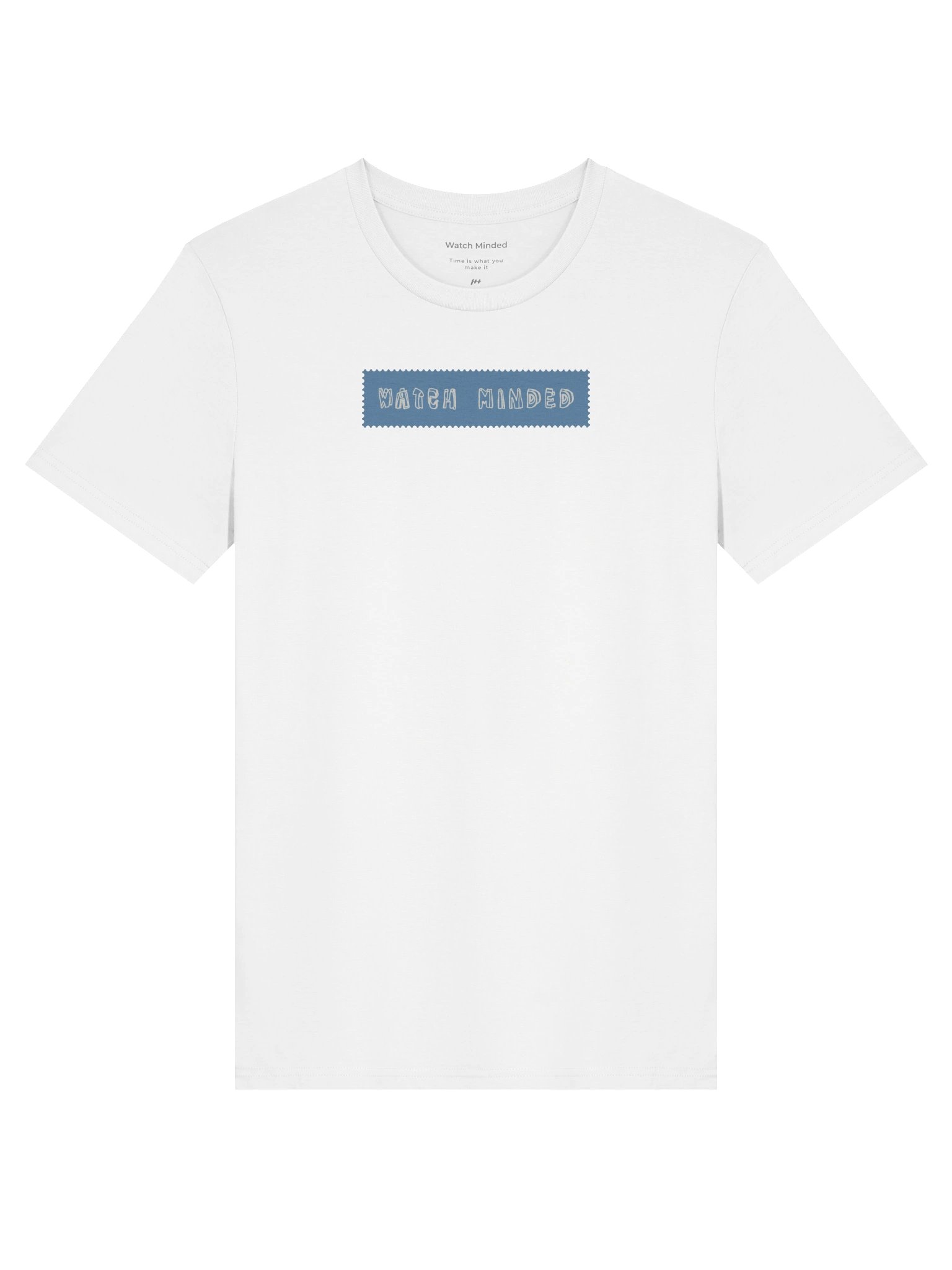 Standard Fit Light Cotton "Watch Minded Label" T-Shirt, White product image (1)