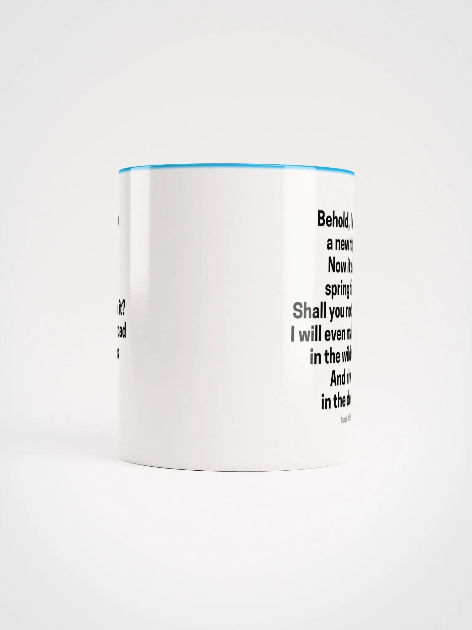 Behold, I Will Do A New Thing Now It Shall Spring Forth Isaiah 43:19 Two-Tone Mug 11/15oz product image (5)