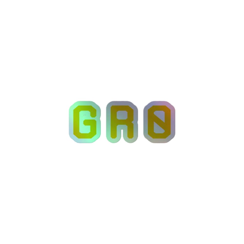GRO (GOLDEN) STICKER product image (1)