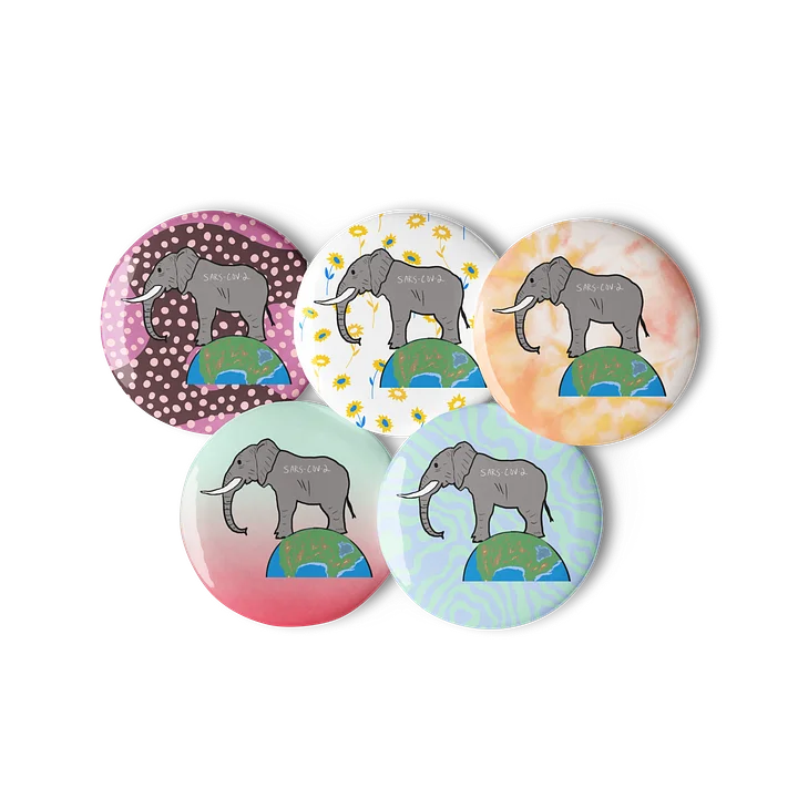 Elephant In The Room (Covid) button product image (2)