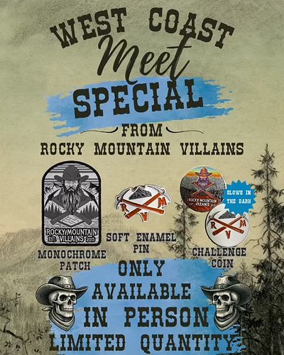 ⚔️West Coast Meet Exclusive Merch⚔️

Available ONLY at the Bearded Villains West Coast Meet 2026.

Monochrome Patch
Soft Enam...