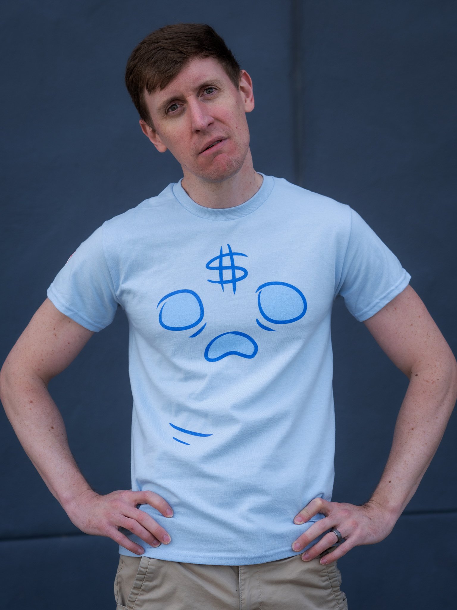 Blue Money Ghost Face T-Shirt product image (2)