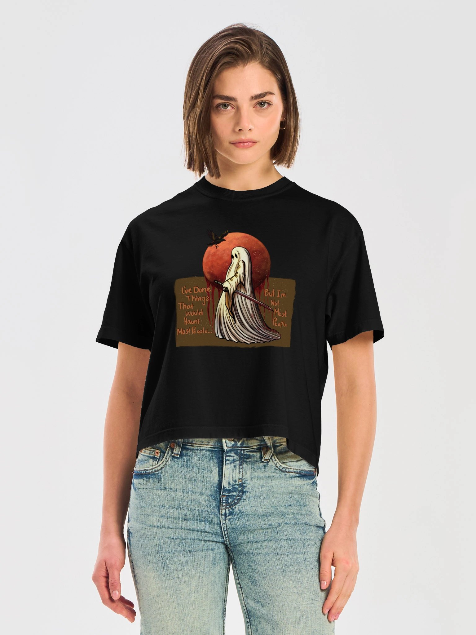 "Cold Blooded" Spooky Boxy Tee product image (5)