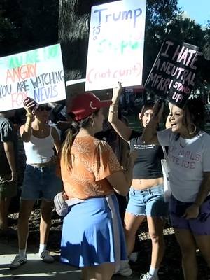 A spicy moment at the Tampa No Kings Protest #nokingsdayprotest #nokings