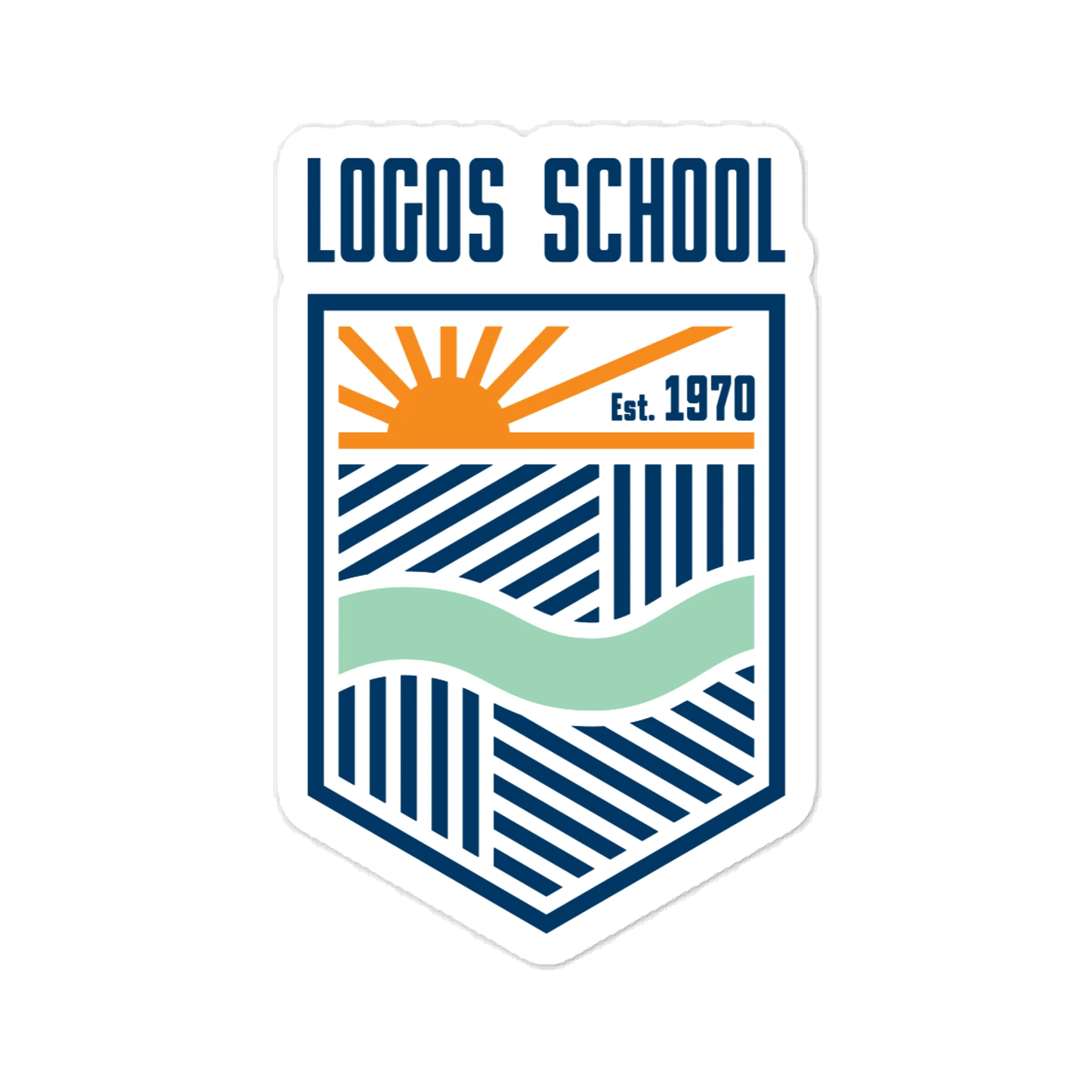 Logos School Crest Vinyl Decal product image (1)