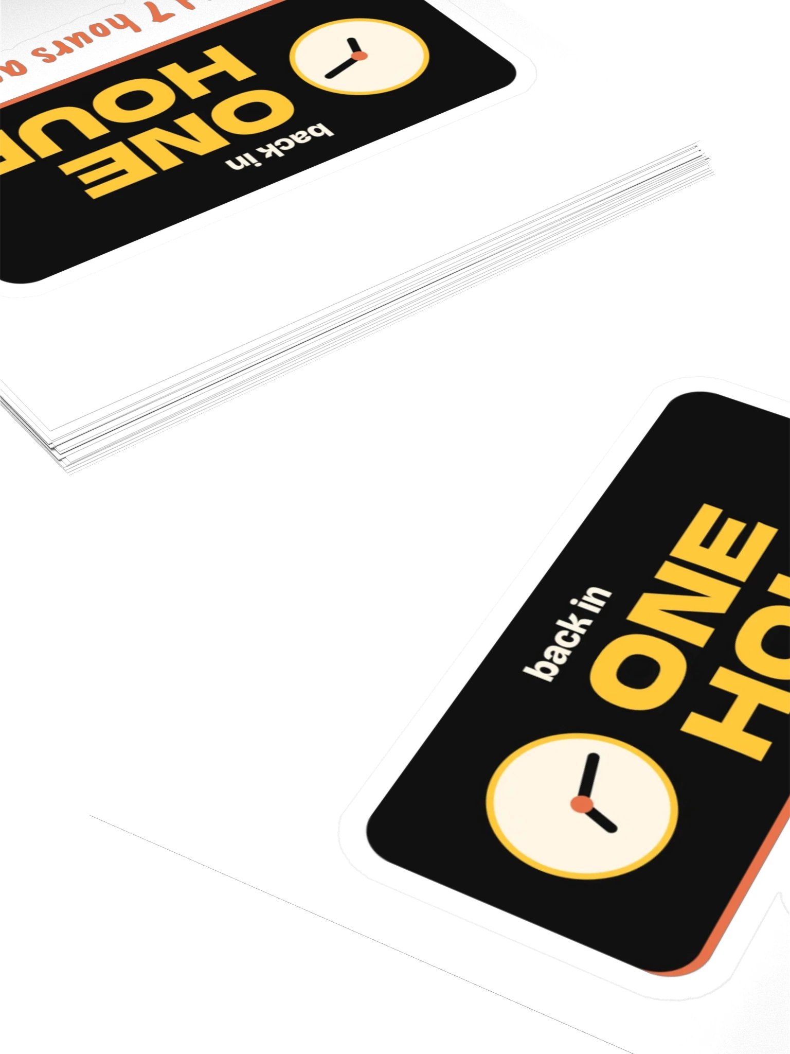 Back in ONE HOUR sticker product image (4)