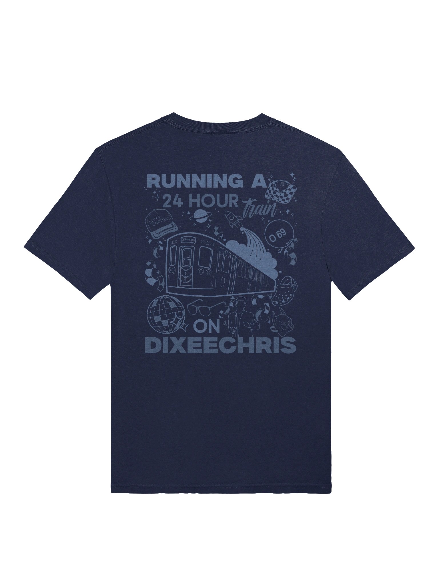 24hr Train Pocket Tee - Blue product image (1)
