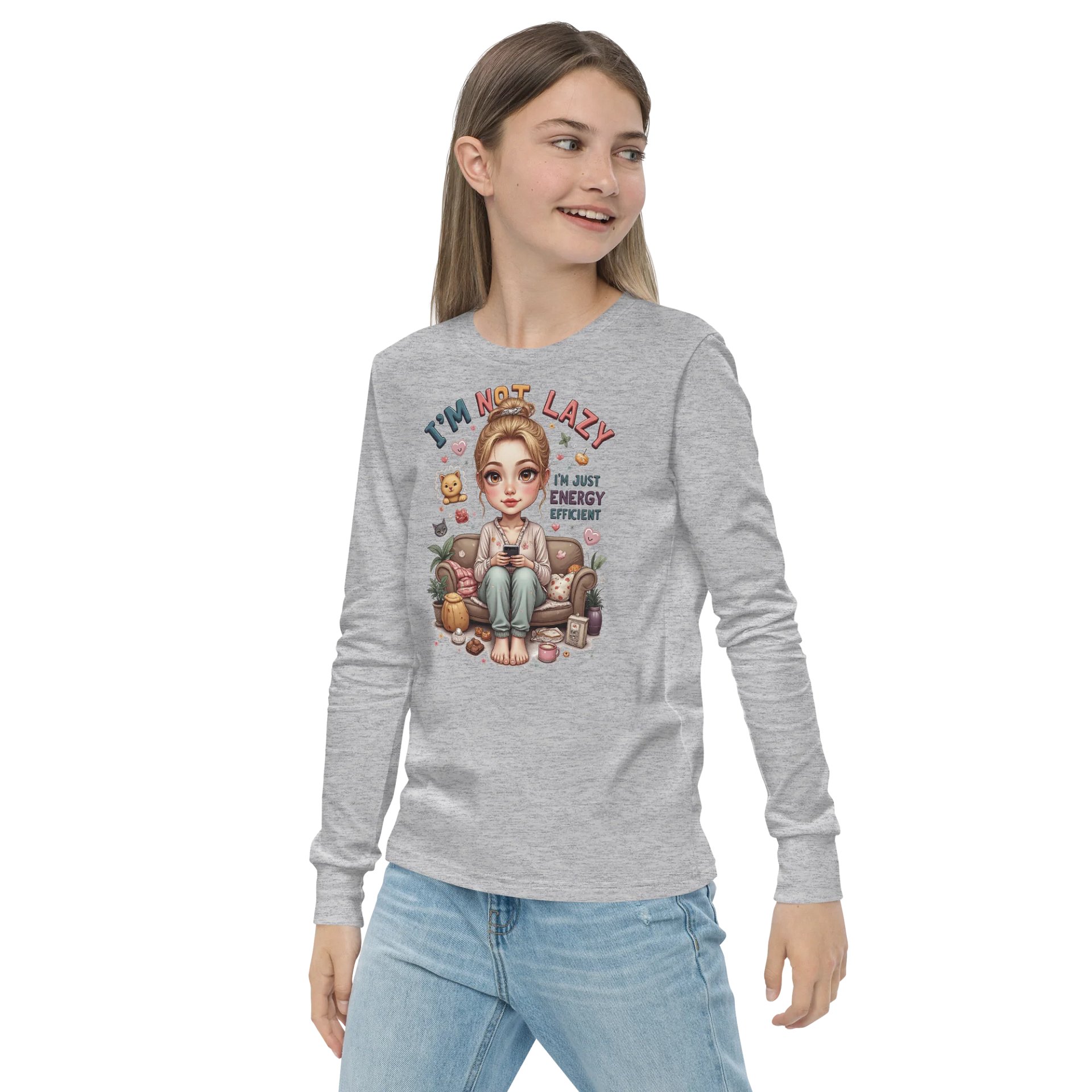 I'm Not Lazy I'm Energy Efficient Long Sleeve Tee product image (15)