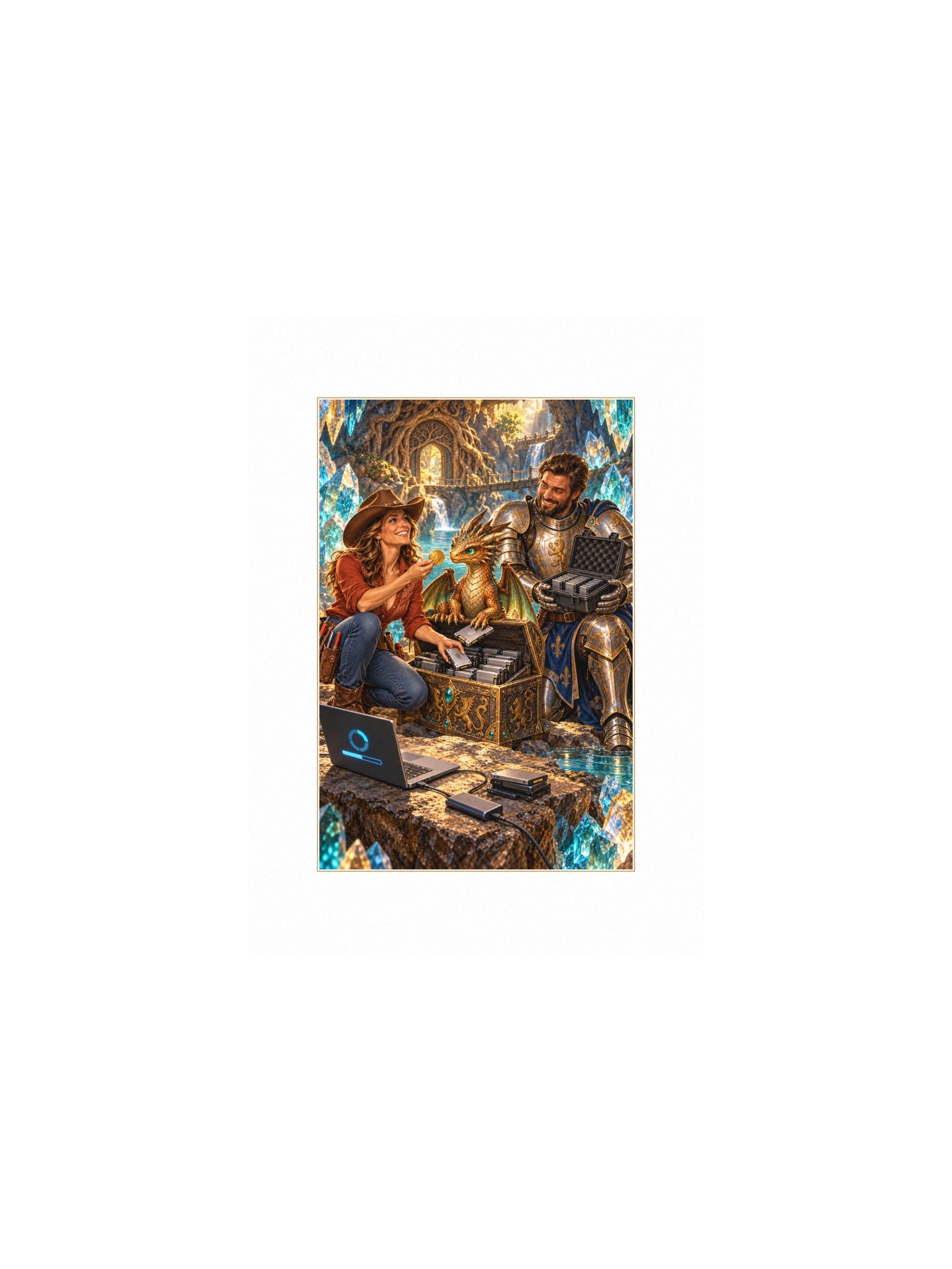 Cache Dragon Small Art Print product image (1)