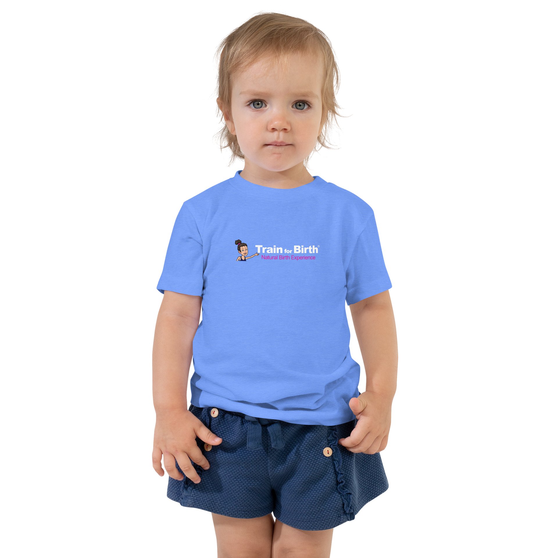 Train for Birth® Bella+Canvas Toddler Blue T-Shirt product image (1)
