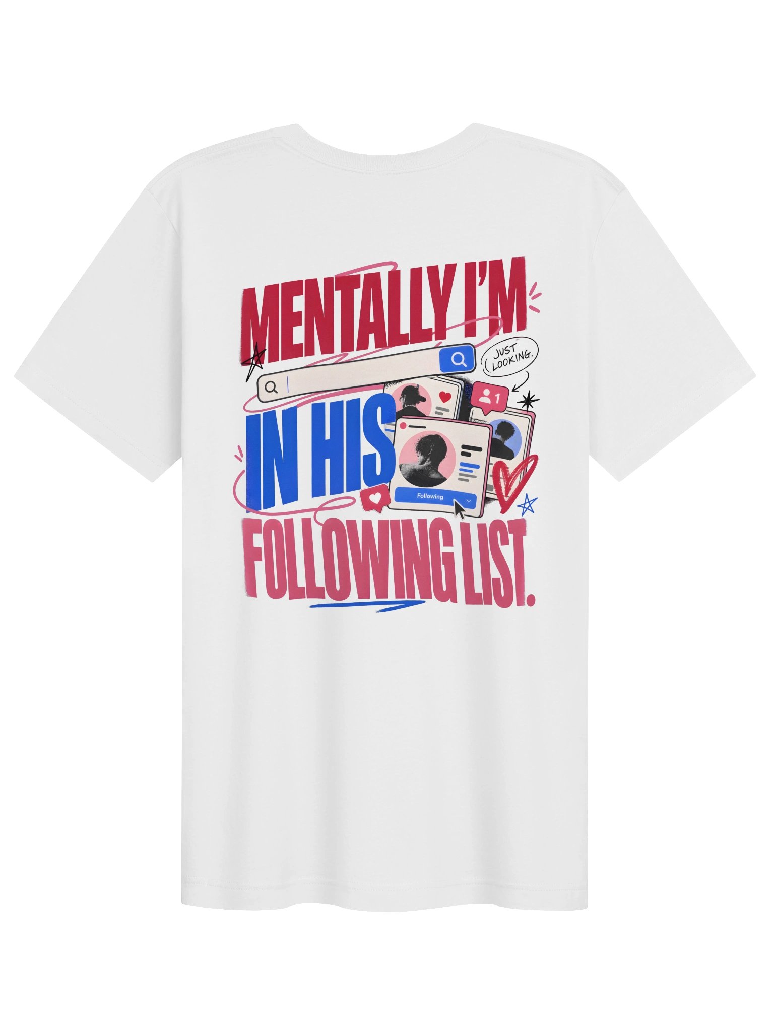 Mentally I'm in His Following List T-Shirt product image (2)