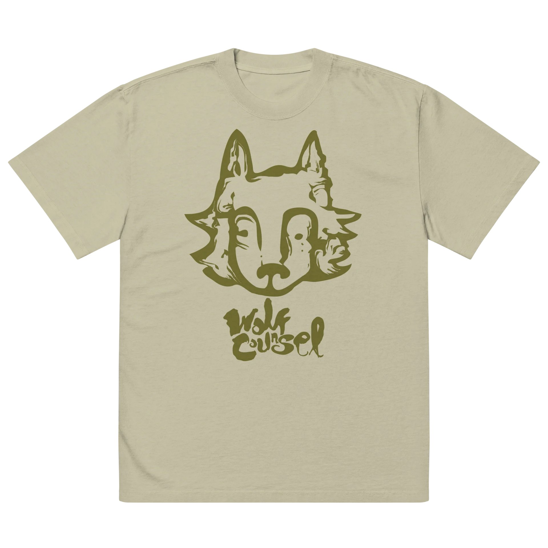 Wolf Counsel AS Colour Premium Oversized Faded T-Shirt (Front Patch) product image (5)