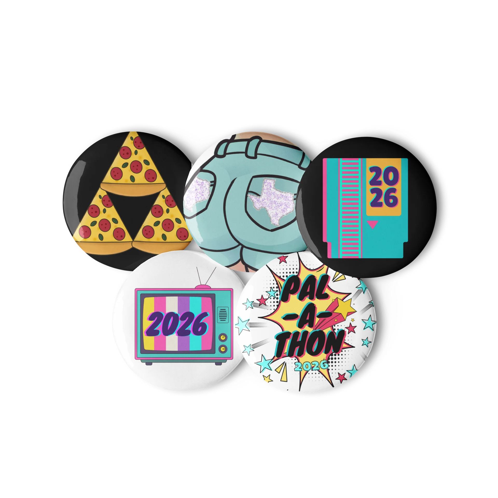 Pal-a-thon 2026 Pin Button Set product image (3)