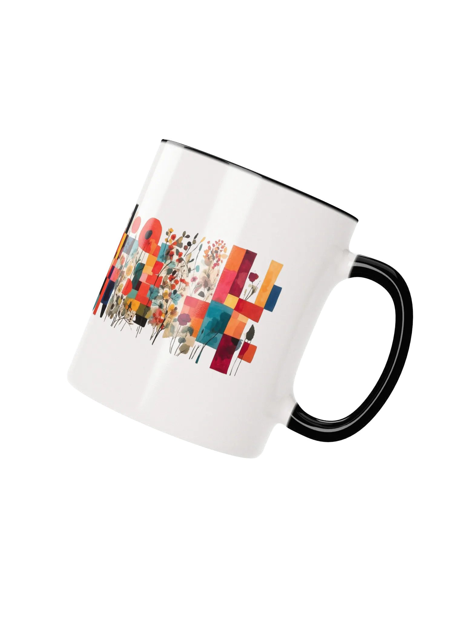 Vibrant Floral Geometry Ceramic Mug product image (12)