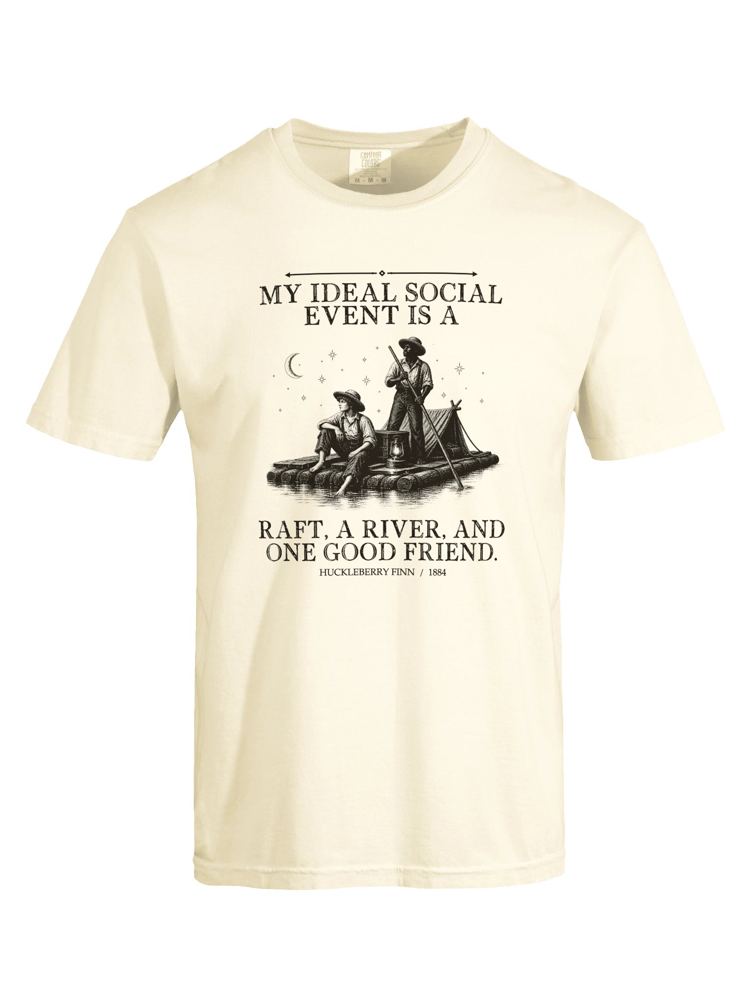 Ideal Social Event Raft River One Good -- Adventures of Huckleberry Finn Tee (Light) product image (17)