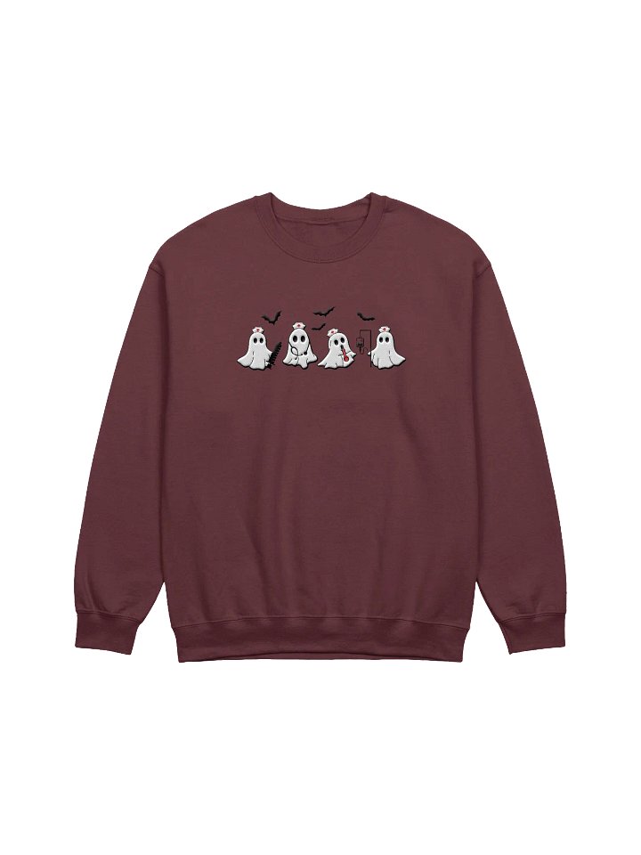Embroidered Healthcare Inspired Ghosts Sweatshirt product image (3)