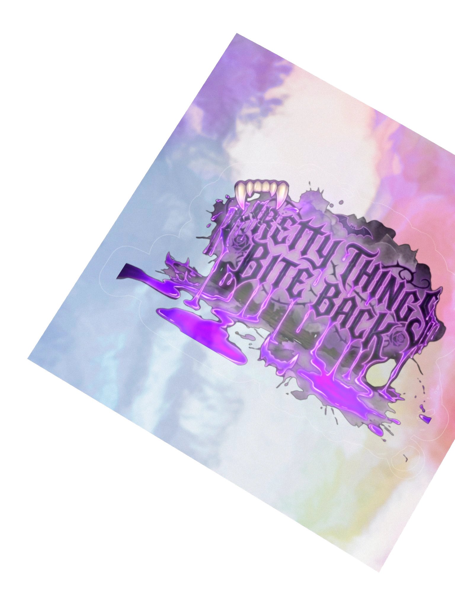 Pretty Things Bite Back — Holographic Kiss-Cut Stickers product image (4)